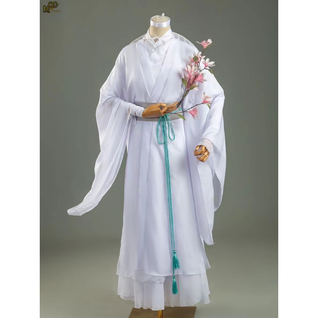 Heaven Official's Blessing cosplay costume White clothes Xie Lian cosplay costume and wig