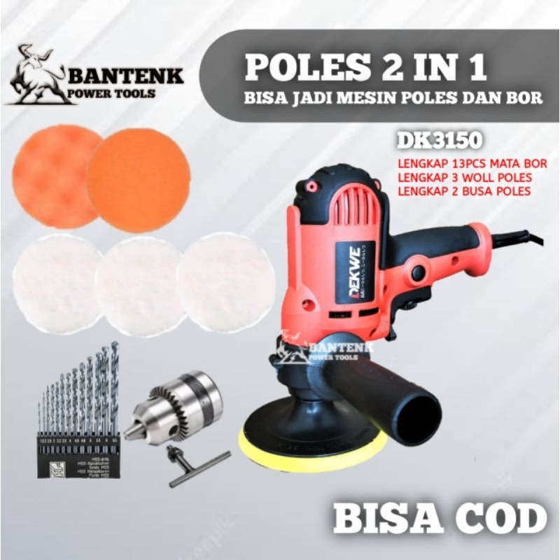MESIN POLES 2 IN 1 DEKWE DK3015 MESIN POLES BISA JADI MESIN BOR. MESIN POLES LENGKAP BOR MESIN POLES