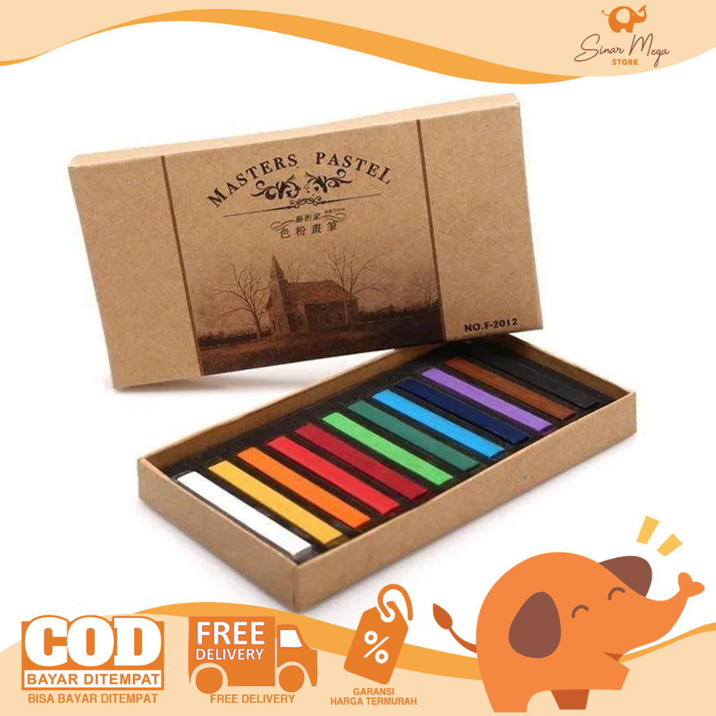 

Maries Master Pastel 12 Colors F2012 / Crayon Oil Pastel 12 Warna