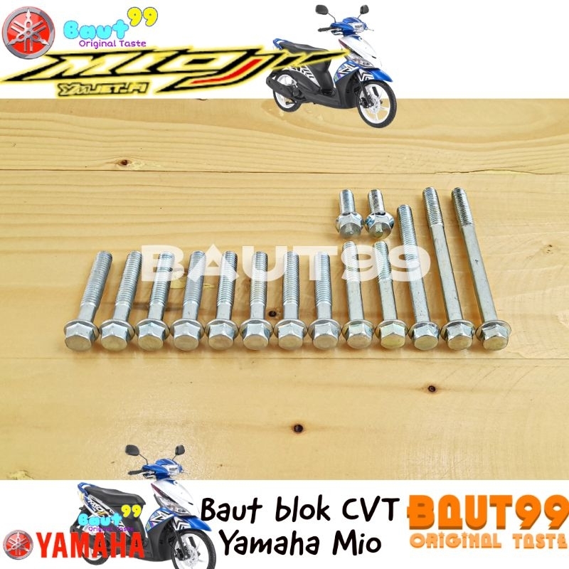Baut Fullset blok CVT Yamaha Mio J 2012-2014