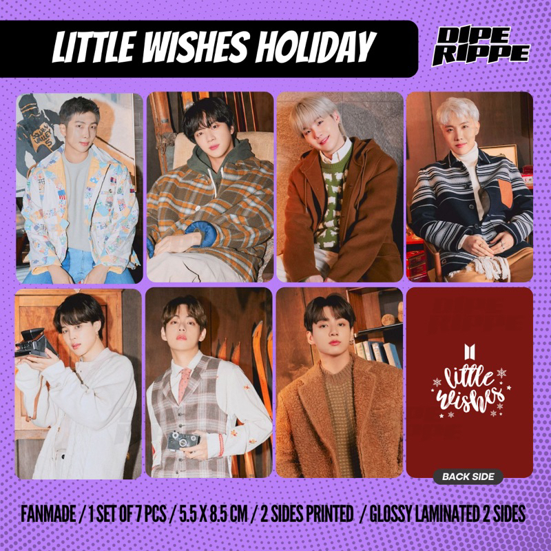 BTS -  [1SET ISI 7PCS] BANGTAN LITTLE WISHES HOLIDAY 2021