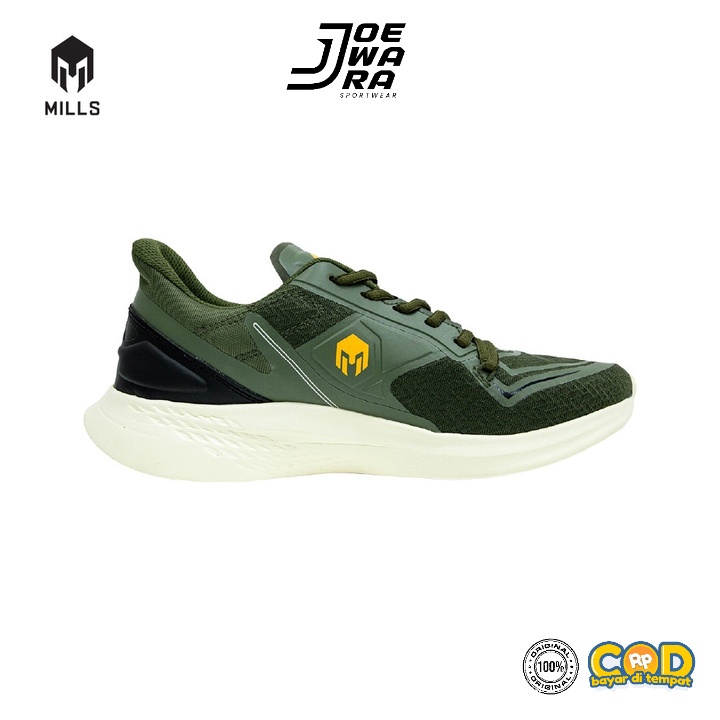 SEPATU MILLS TREXIMO OMEGA OLIVE SEPATU RUNNING ORIGINAL
