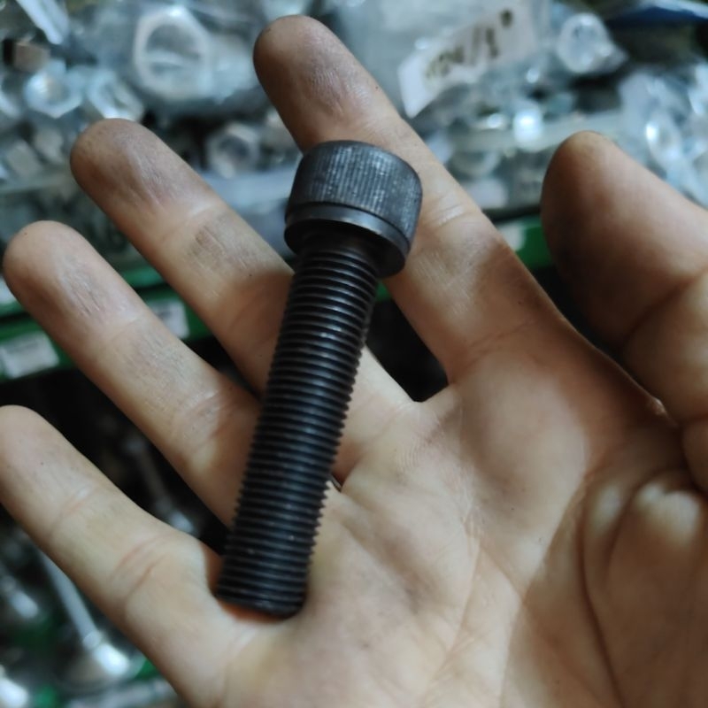 baut L drat halus fulldrat m12x50 drat pitch 1.25 m12 x 50 baut L baja / baut L baja drat halus m12x