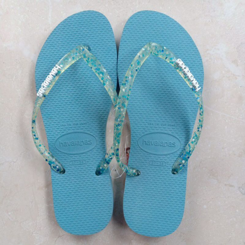 Sandal Wanita Havaianas Slim Logo Metalic Original - Tranq