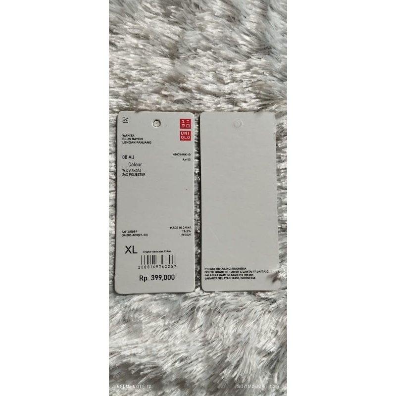 

HANGTAG UNIQLO PREMIUM