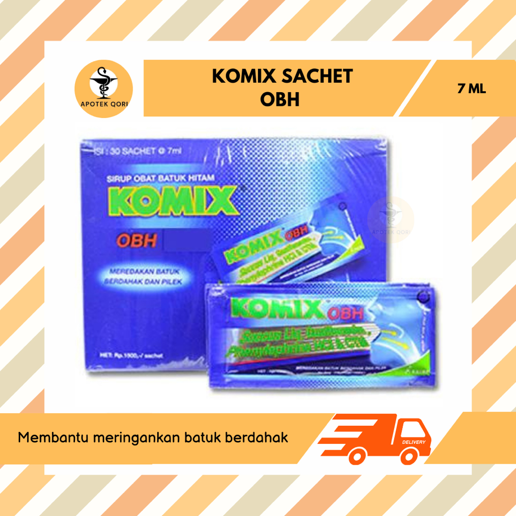 KOMIX OBH SACHET @ 7 ML/OBAT BATUK BERDAHAK