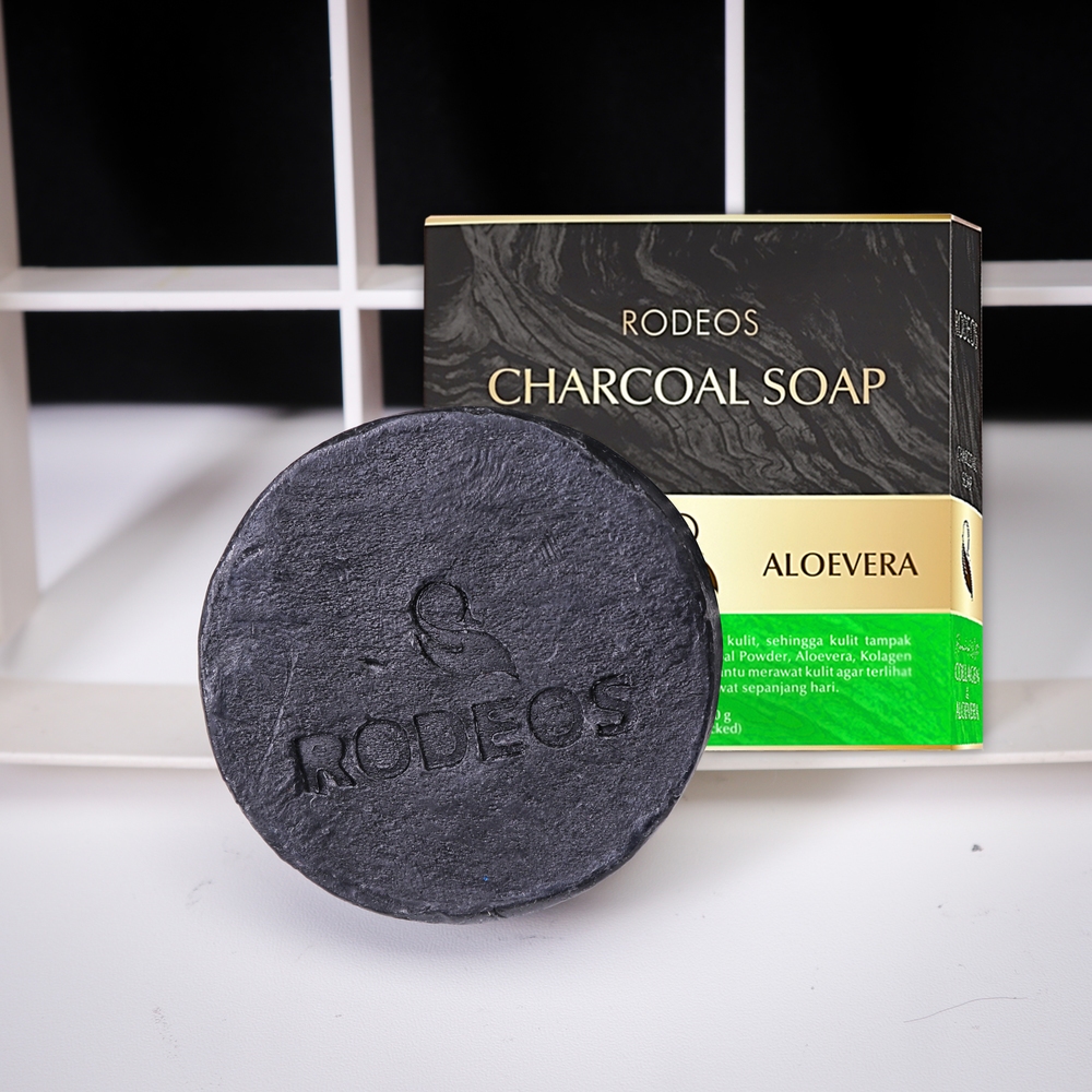SABUN RODEOS ORIGINAL- Radeos Bamboo Charcoal Soap Collagen aloevera - sabun muka khusus pria