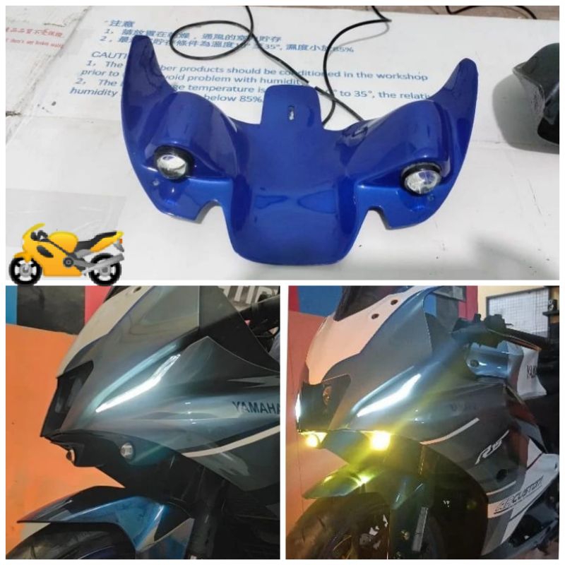 Winglet Lampu projie Model R1 PNP YAMAHA R15 V4 R15M