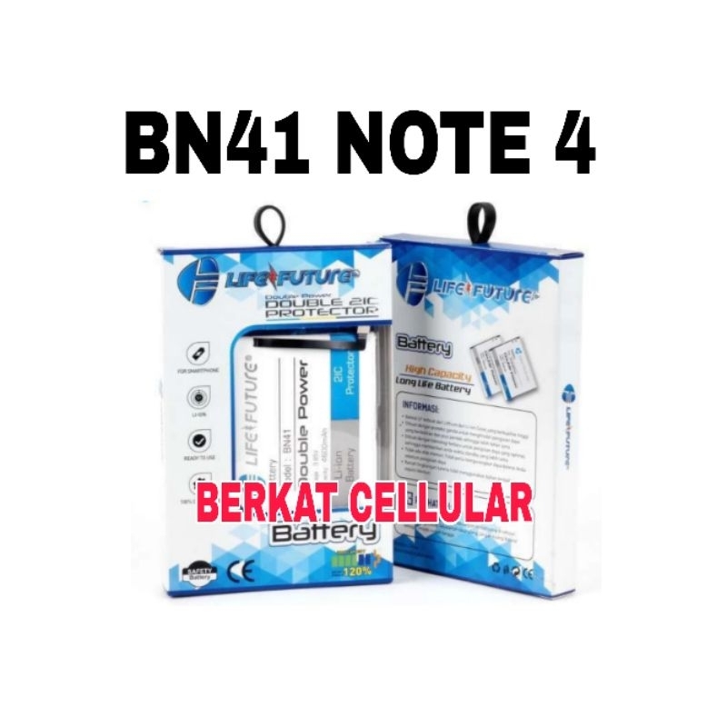 BATERAI XIAOMI BN41 NOTE 4 DOUBLE POWER LIFE FUTURE