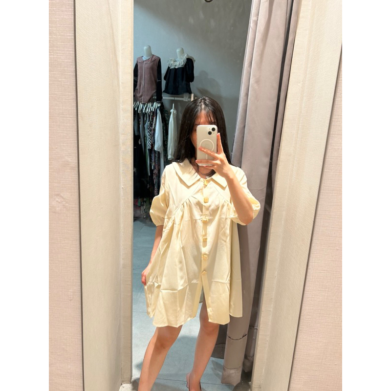 COMELLUC - Dress Wanita KoreaStyle | Dress Import Wanita | Dress Model Kancing | Dress Pendek Wanita