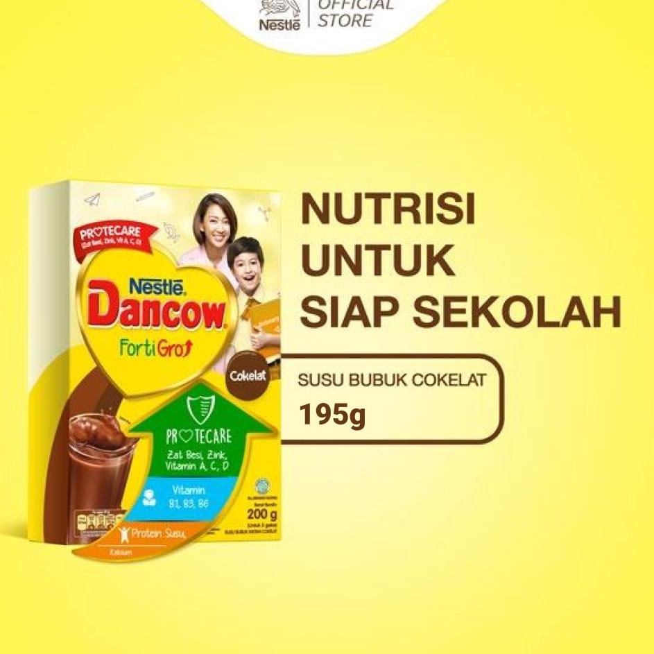 

Bayar Di Tempat DANCOW Fortigro Coklat Susu Bubuk Susu Anak 195g