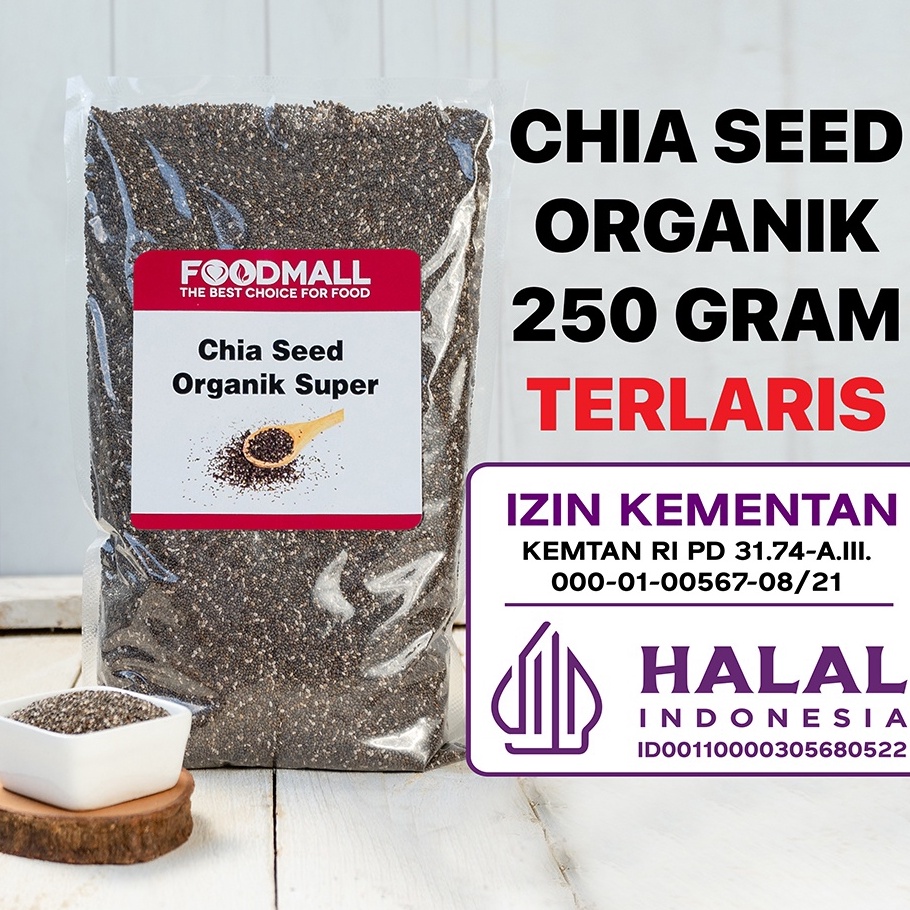 

Ready Organic Chia Seed 250 GRAM / Organik HALAL