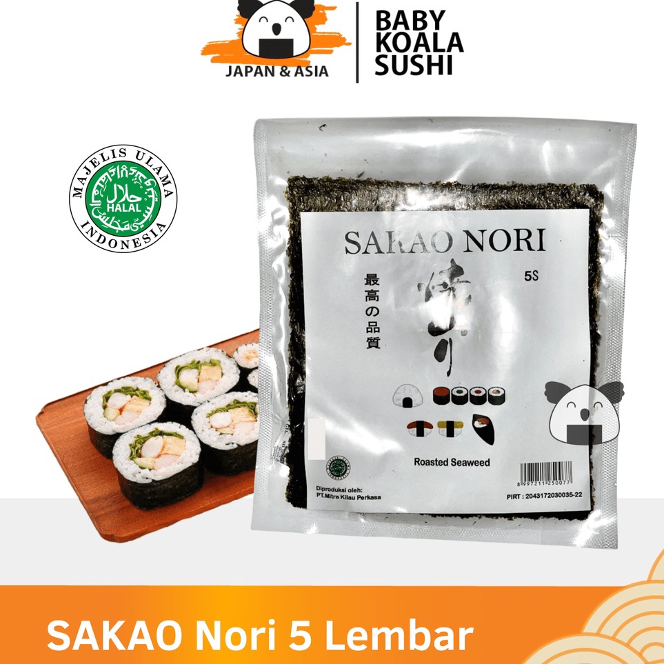 

Jual SAKAO Sushi Nori 5 S Halal │ Nori Grade C for Sushi Kimbab/ Gimbab │ Lembar Rumput Laut