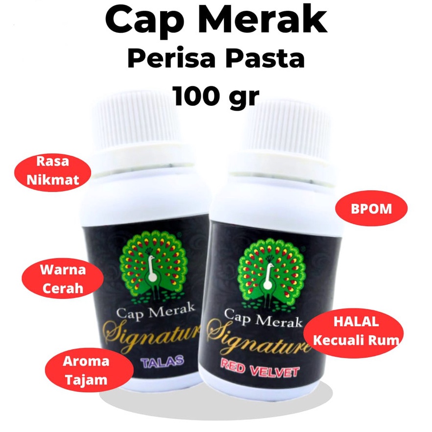 

GI0 PERISA MAKANAN PASTA / PERISA PASTA / PASTA MAKANAN CAP MERAK SIGNATURE 100 GR 6384