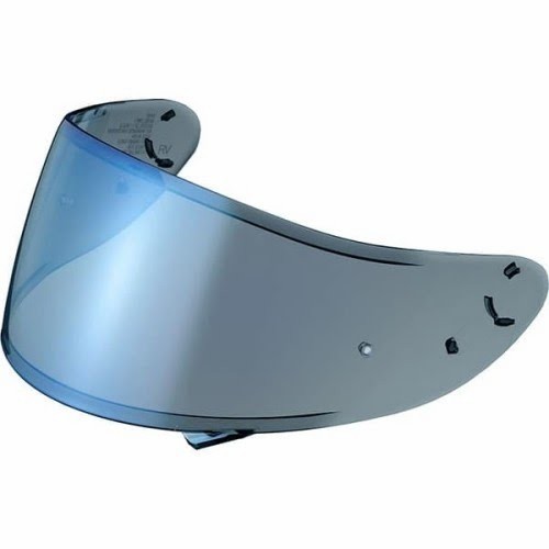 Visor Helm Shoei X-14 X14 X-Fourteen Flat Mirror Blue