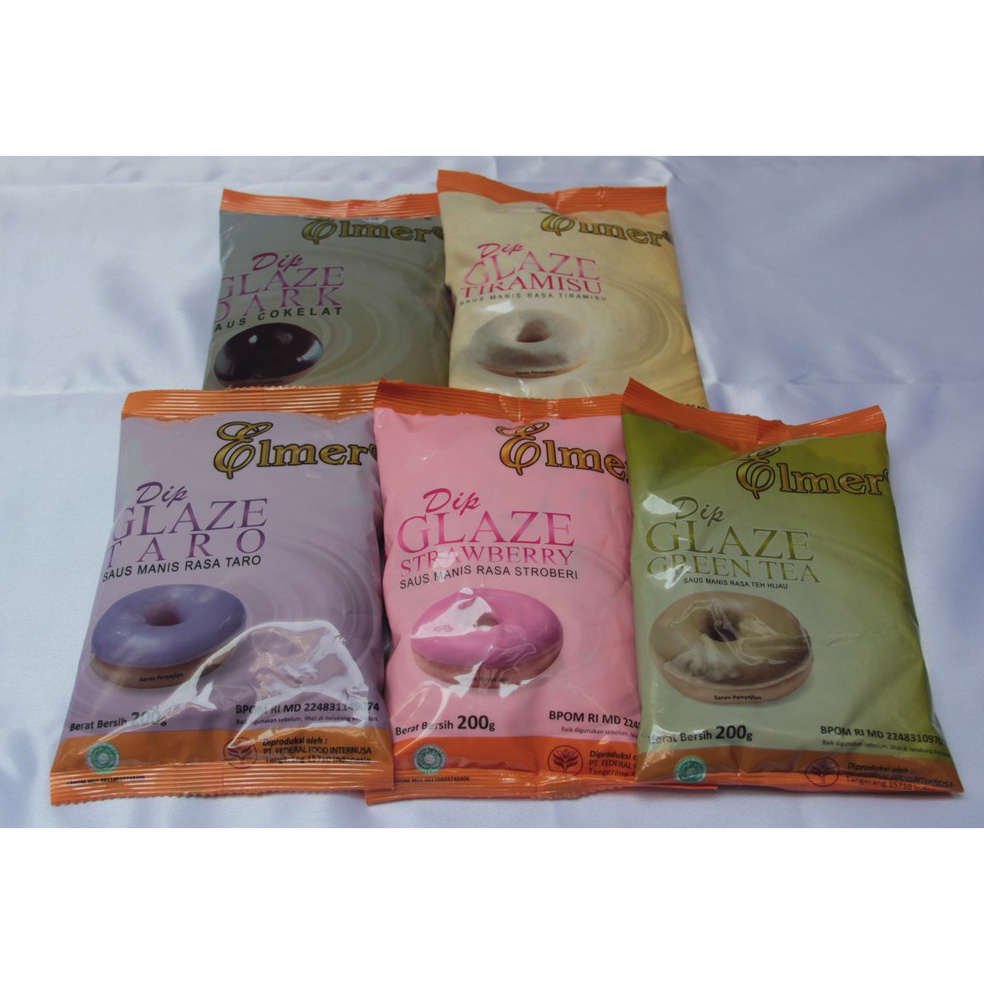 

Terupd@te Elmer Dip Glaze Topping Donat 200 gram Restok Gan