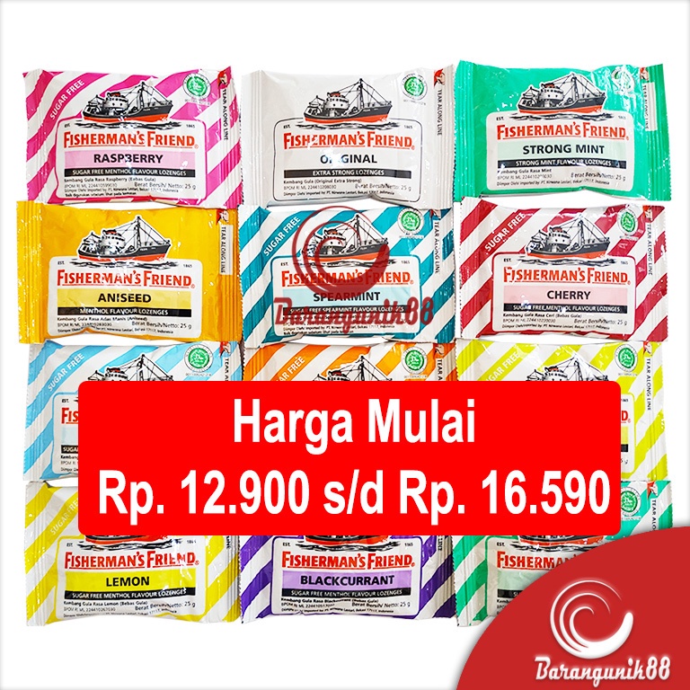 

Permen Fisherman's Friend Original 25 gram Aneka Rasa 7769