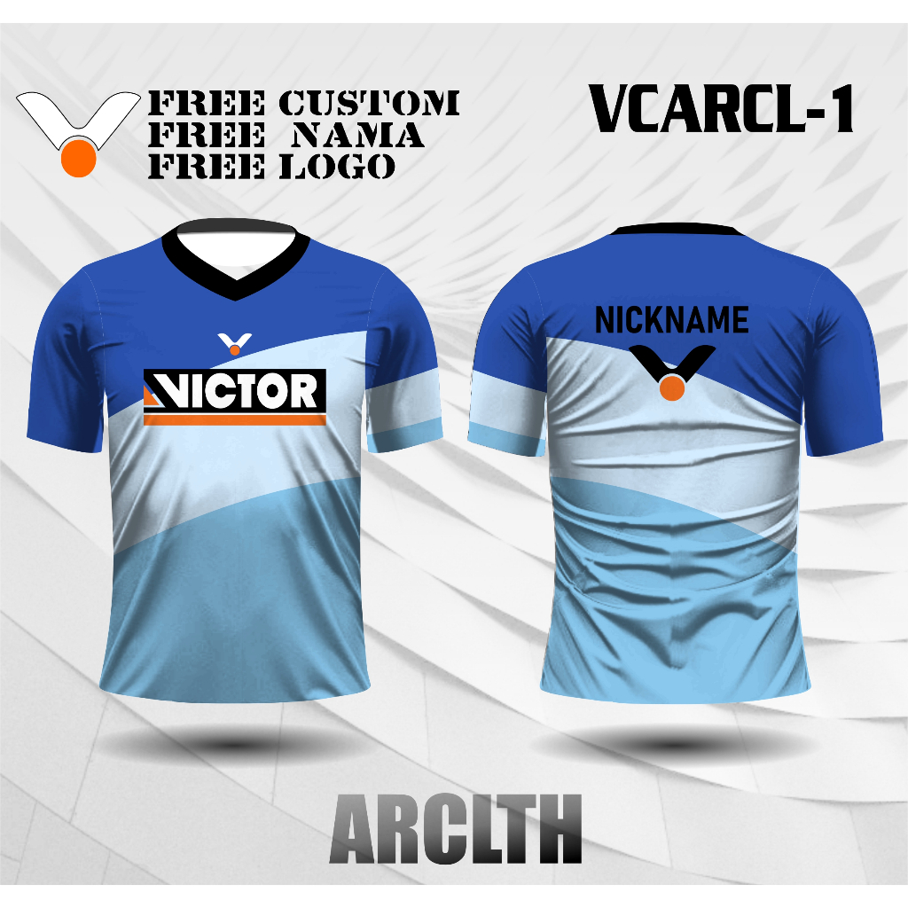Jersey VICTOR Jersey Badminton jersey bulutangkis jersey anak dan dewasa jersey olahraga anak free c