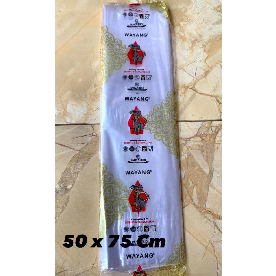 PLASTIK PP WAYANG 30 Mic UKURAN 50 x 75 Cm / PP WAYANG / PLASTIK WAYANG / PP WAYANG UKURANG KECIL TA