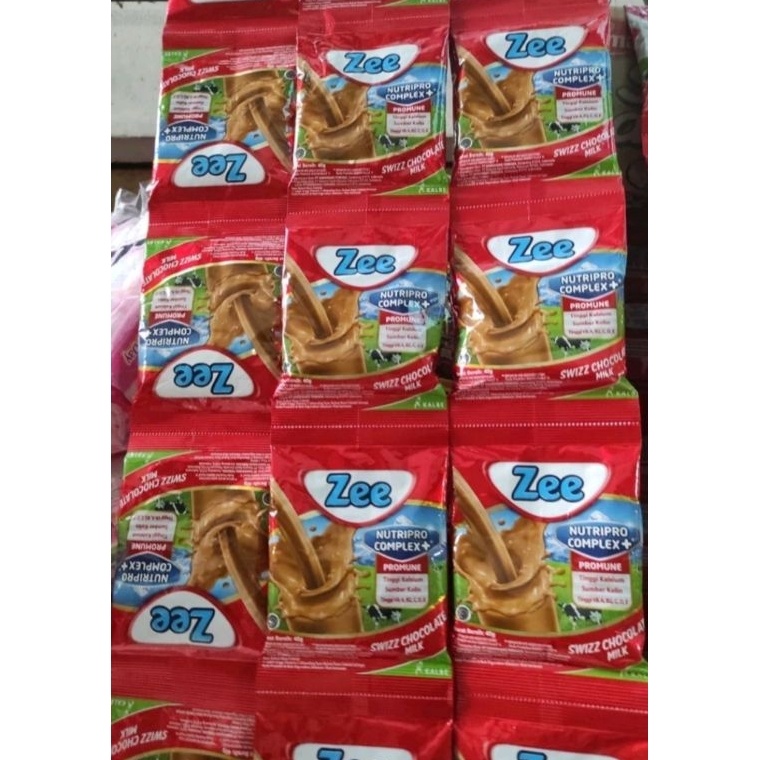 

KODE DZY354 SUSU ZEE SACHET 40 GR X 10 PCS RASA VANILA / COKELAT PROMO