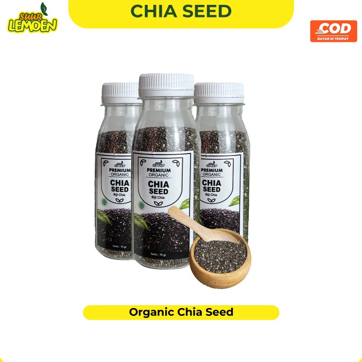 

Ready SUUR LEMOEN - Biji Chia Seed Organik 250gram 500 gram / Organic Chia Seed Mexico / Black Chia Seeds Untuk Diet Original Premium