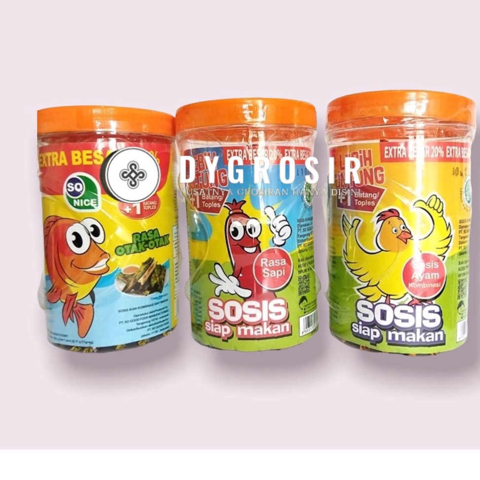 

modelTipe VJX030 SOSIS SO NICE SIAP MAKAN RASA AYAM / SOSIS SO NICE SIAP MAKAN RASA SAPI / SOSIS IKAN SO NICE SIAP MAKAN RASA OTAK-OTAK KEMASAN TOPLES MURAH