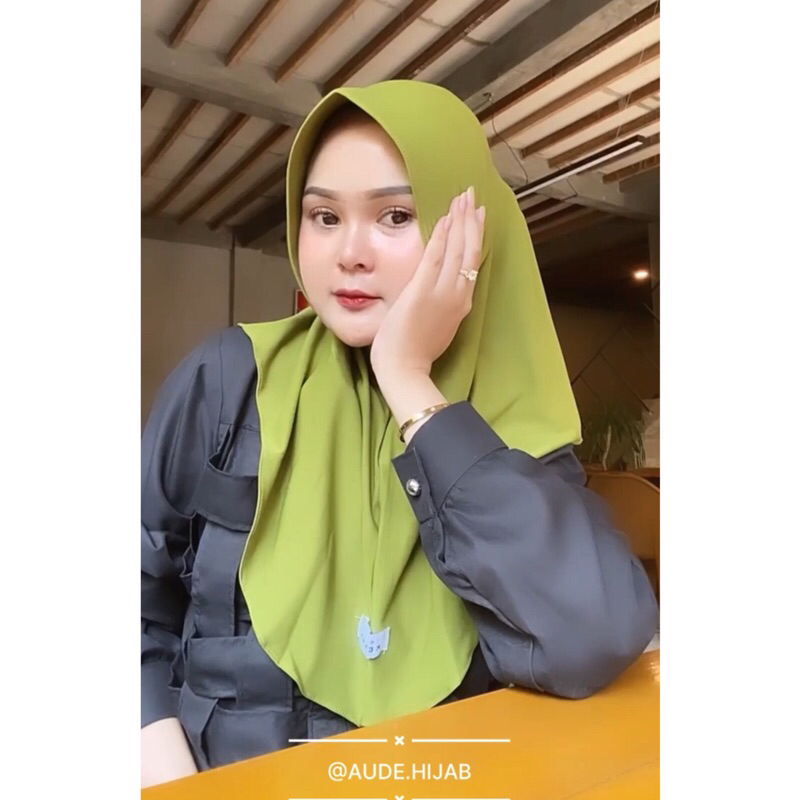 HIJAB HAMIDAH //Dzevada- Bahan kerudung Jilbab kenan JERSEY BY KHAS KENAN- Size M- Original by Kenan