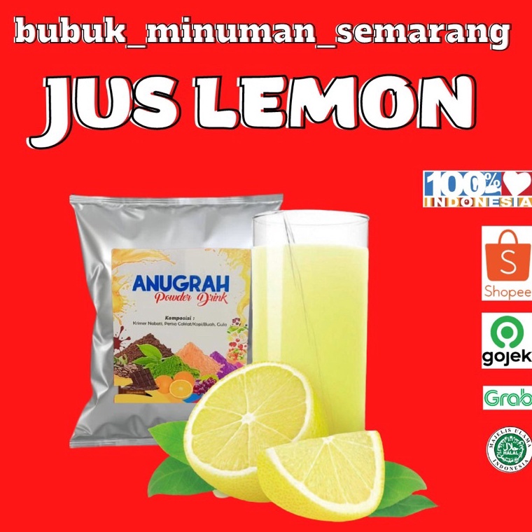 

Kirim Sek@rang Bubuk Minuman Jus Lemon 1 kg Lemon Powder Murah_Meriah