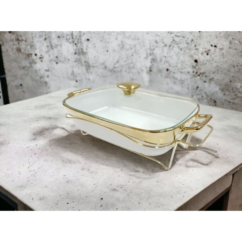 VICENZA FOOD WARMER B760 PENGHANGAT MAKANAN Prasmanan GOLD PUTIH EMAS