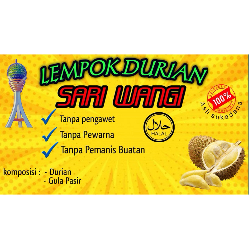 

Lempok durian / Dodol durian Sari wangi. Asli Sukadana, Kayong utara, Kal-bar. Baru buatan desember 2024