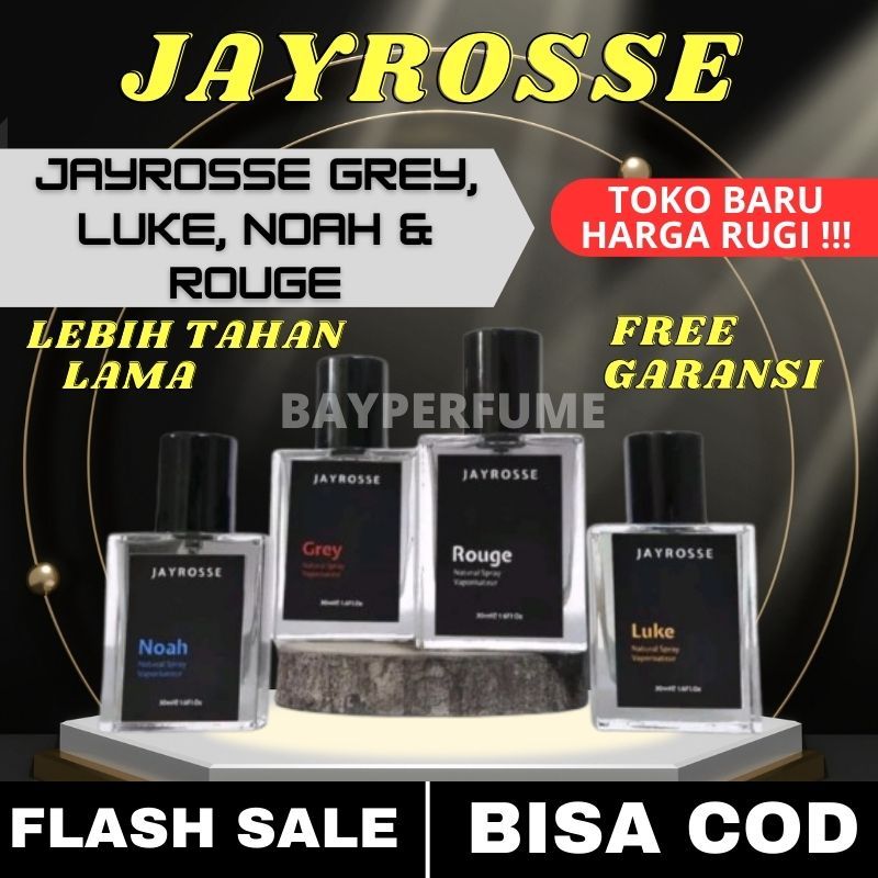 FLASH SALE Parfum Jayrosse Jayross Jayrose Grey Rouge Luke Noah Inspired 35ml Lokal Tahan Lama Parfu