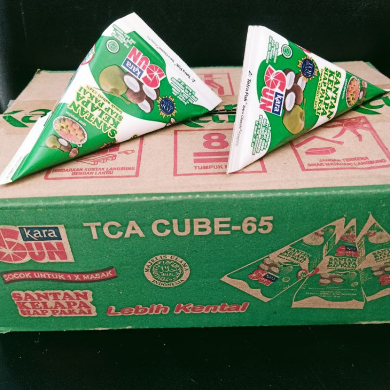 

Santan kelapa SUN KARA segitiga 65ml Karton isi 36 pcs