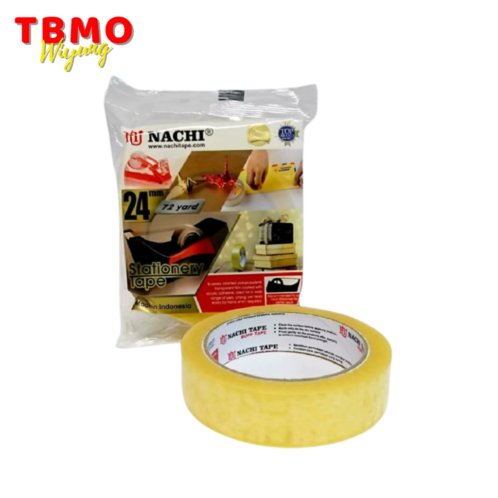 

TBMO Isolasi Selotip Nachi 24mm 1 Inch x 72 Yard Kuning