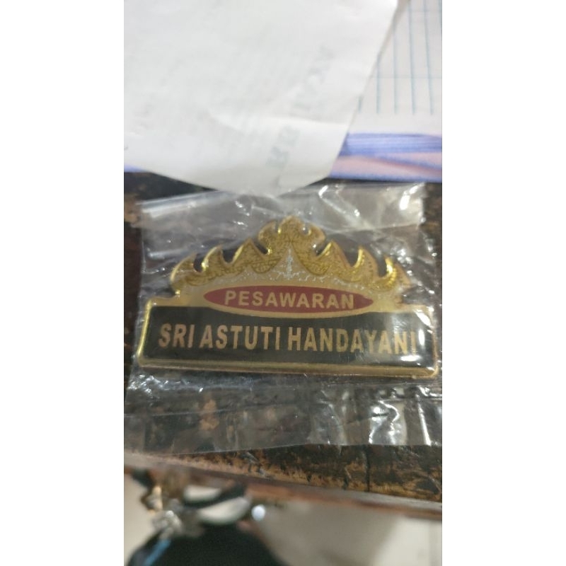 

name tag siger kabupaten pesawaran dan kab.pringsewu
