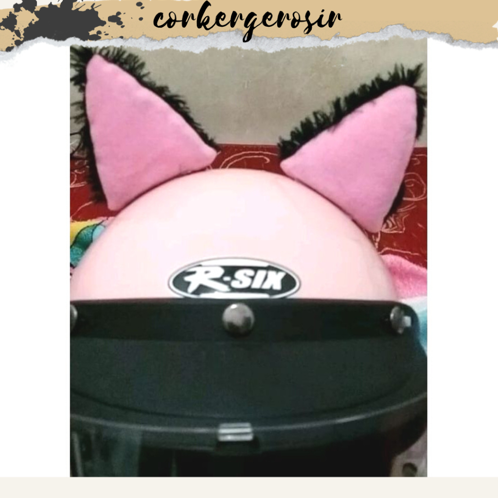 accesories helm kuping kucing helmet cat ear motorcycle TERLARIS