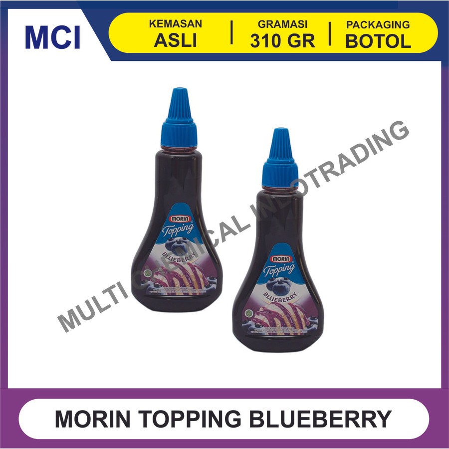 

MORIN TOPPING BLUEBERRY 310 GR - 1 DUS 12 PCS / SAUS SIRUP BLUE BERRY