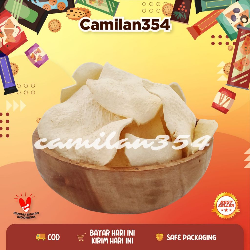 

Keripik Gadung Goreng Gurih Renyah - 100gram / Kripik Umbi Gadung Lezat 1ons