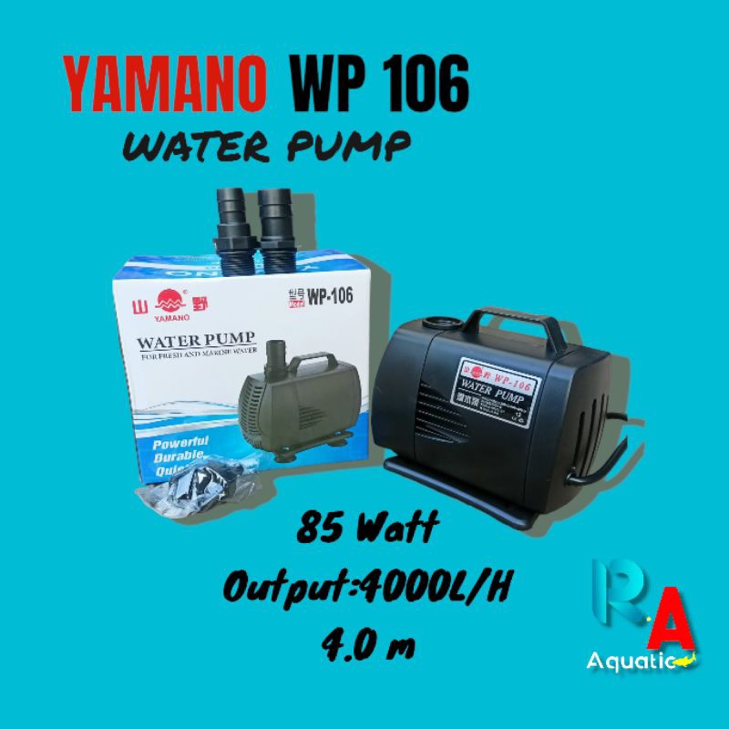 Mesin Pompa Kolam Hidroponik 4000 Liter Mesin Pompa Kolam Ikan Koi Yamano WP 106 BERKUALITAS
