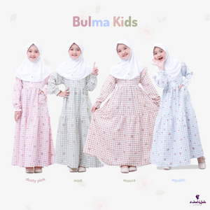 SUKAHIJAB - Dress bulma Kids Gamis anak perempuan  set hijab Baju anak tanggung Umur 1-12 tahun