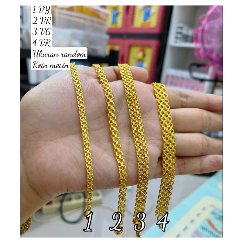 GELANG DOBEL NORI LAPIS EMAS 24K