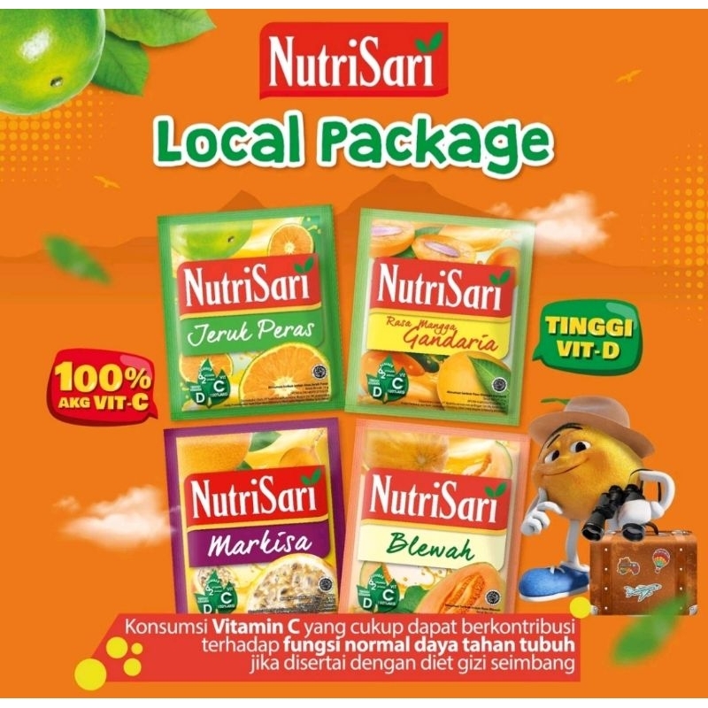 

Nutrisari Local Package - Minuman Buah Vitamin C (1sachet)