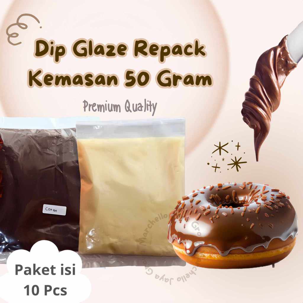 

Selai Dip Glaze Repack 50 Gram Paket isi 10 pcs Aneka Rasa