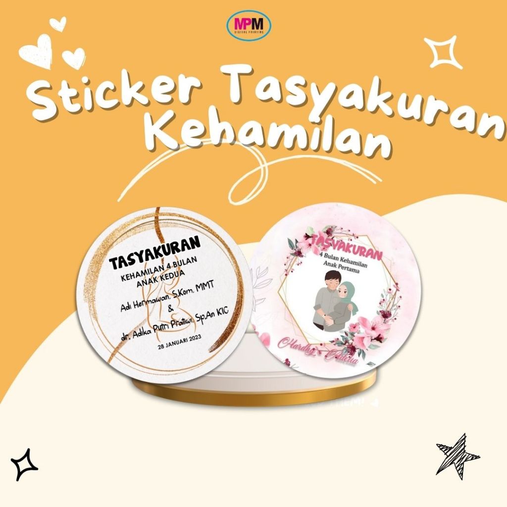 

STIKER TASYAKURAN KEHAMILAN - FREE DESAIN