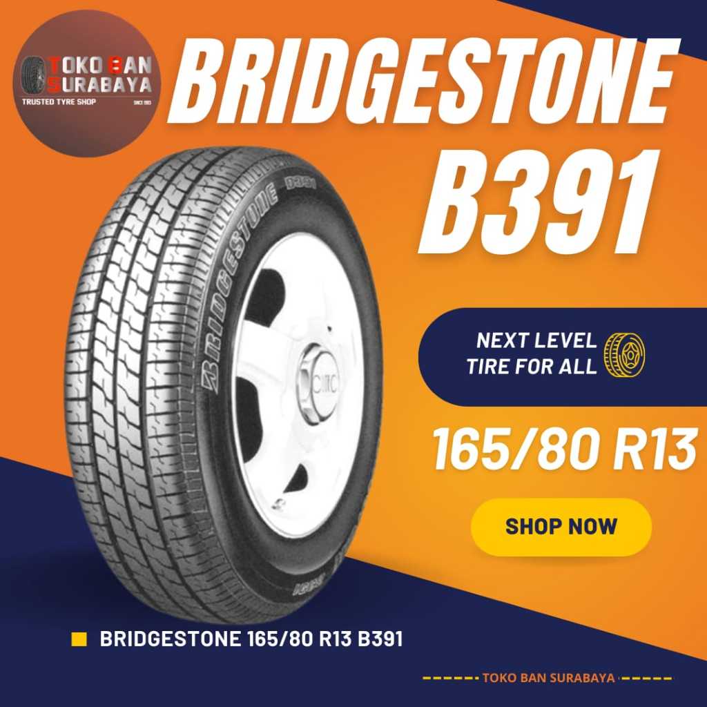 Ban Bridgestone BS 165/80R13 165/80 R13 16580R13 16580 R13 165/80/13 R13 R 13 B391 B 391