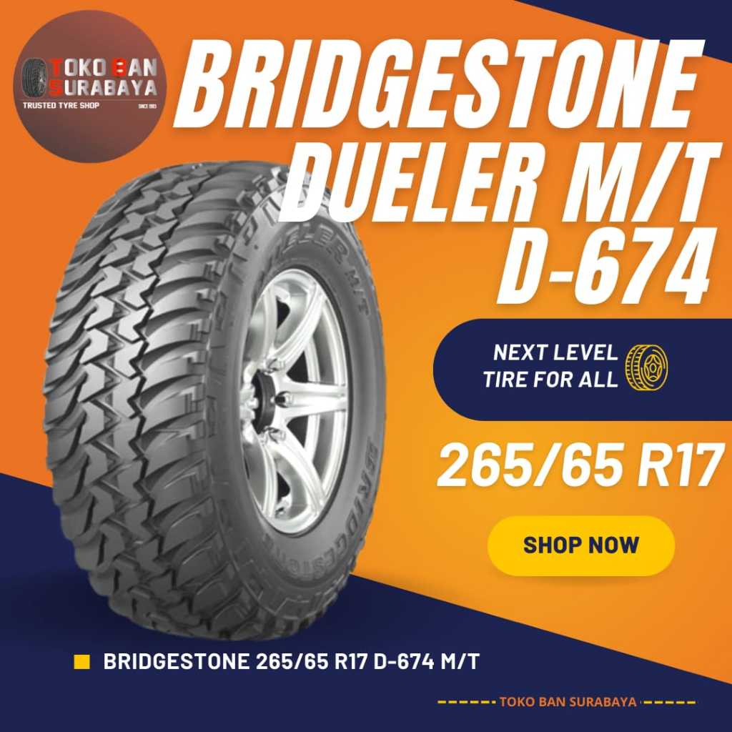 Ban Bridgestone BS 265/65R17 265/65 R17 26565R17 26565 R17 265/65/17 R17 R 17 DUELER D674 D 674 M/T 