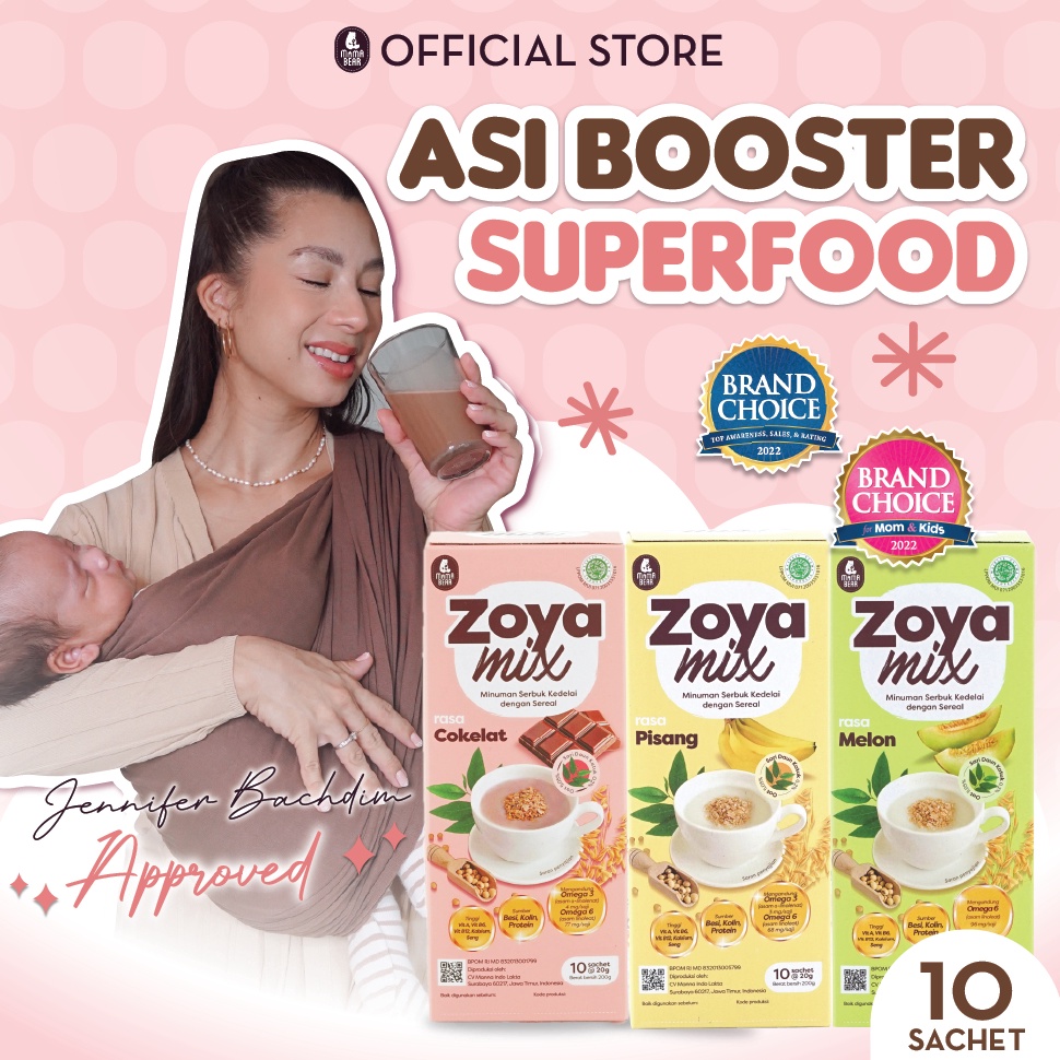 

6FP MamaBear ZoyaMix Bundling TRIPLE Pack Mix - ASI Booster Pelancar Peningkat Produksi ASI 79