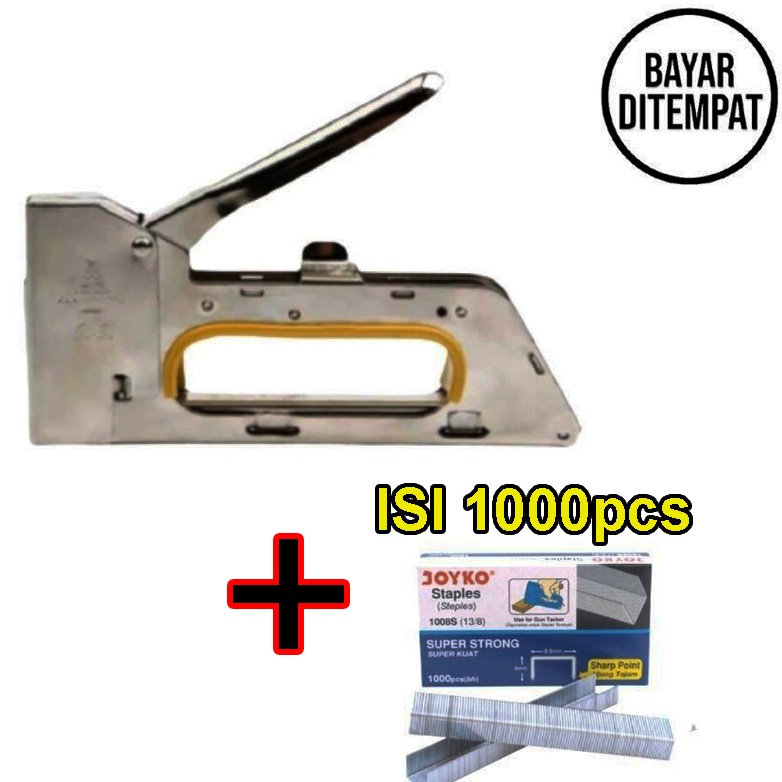 

Murah Kenam Paket Staples Tembak Gun Tacker + Isi atau Refil 13/8 Stapler Jok Staples | Stepler Tembak | Stepler Gun | Stapler Tembak | Stapler Gun