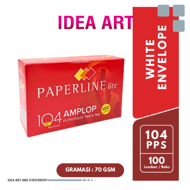 

Amplop Kecil Putih Polos Paperline Lite 104 PPS 100 lbr - 1 Pak