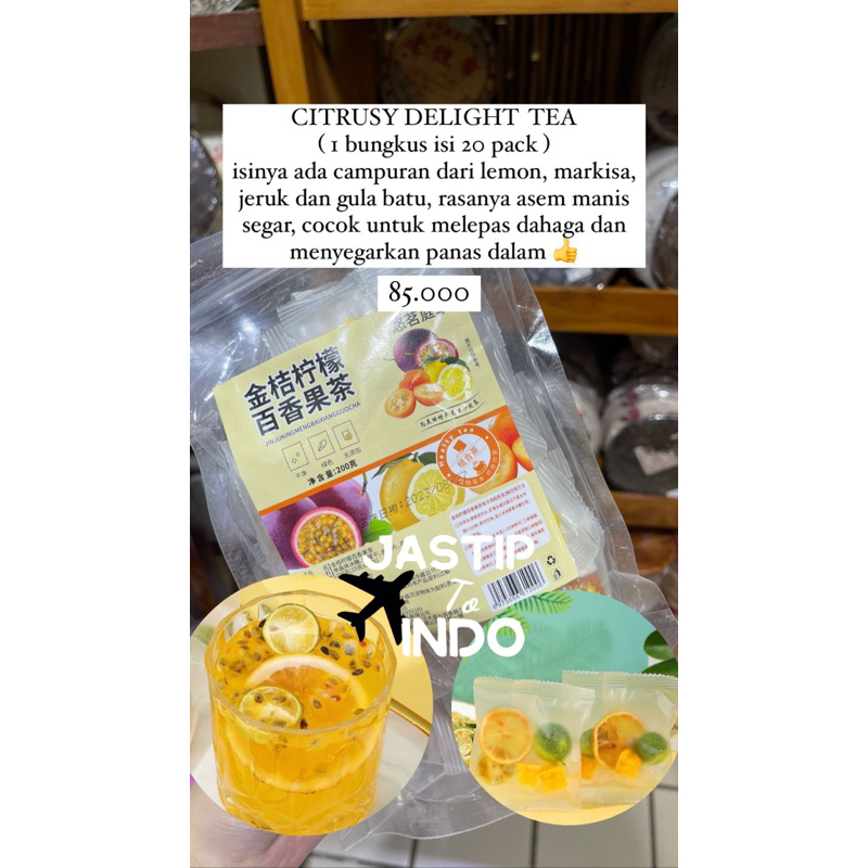

Citrusy Delight Tea 1 pack isi 20 PO Penang