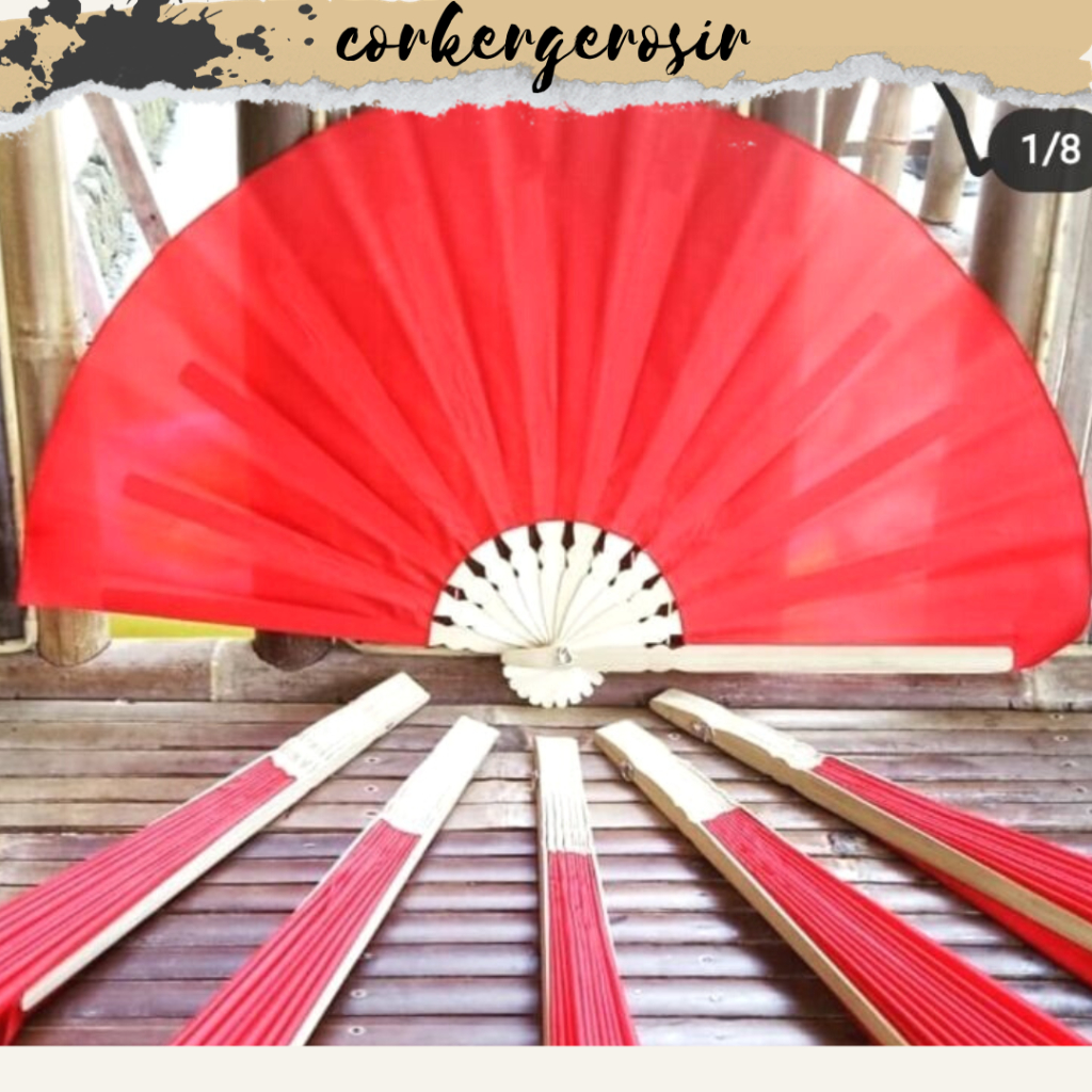 Kipas Tangan Kipas Lipat Kipas Keprek Kipas JUMBO Kipas Polos Warna WARNI bambu